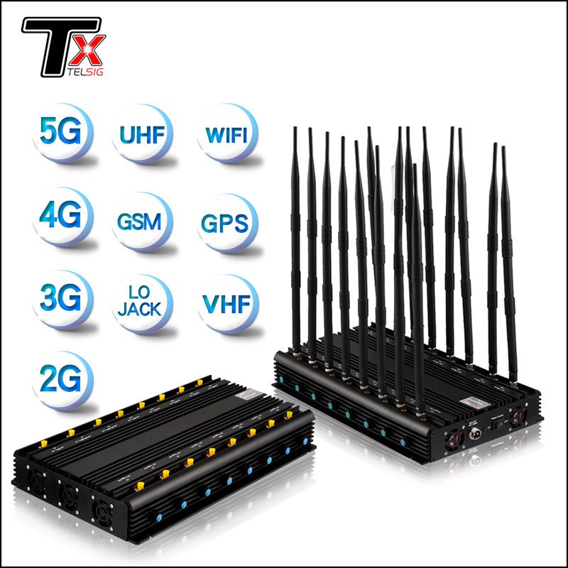 What is the range of a jammer device?