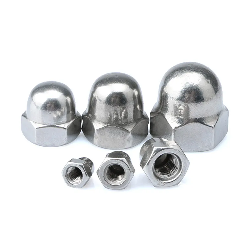Aluminum 7075 T6 DIN 1587 Hex Flange Dome Nuts