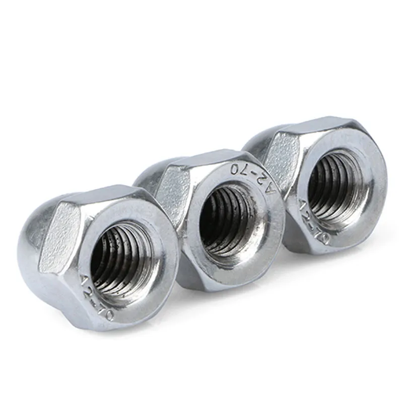 Aluminum 7075 T6 DIN 1587 Hex Flange Dome Nuts