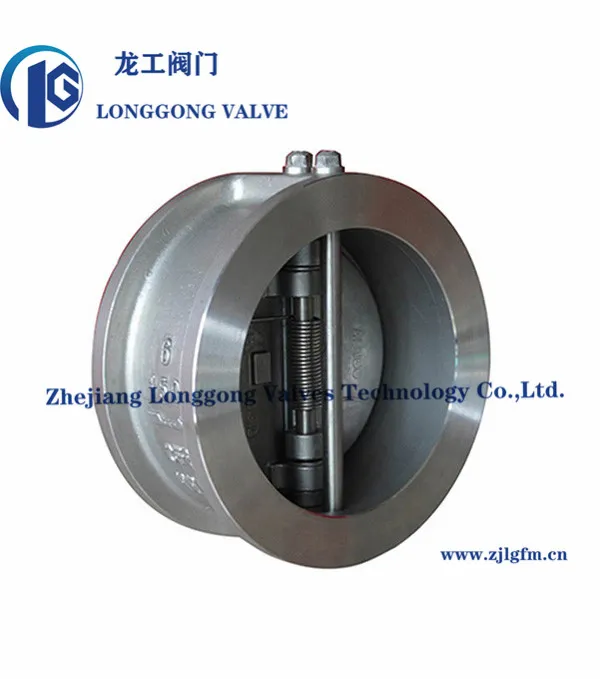 API 594 Stainless Steel Cast Steel Lug Duo Disc Dual Plate Wafer Check Valve with Inconel 750 Spring