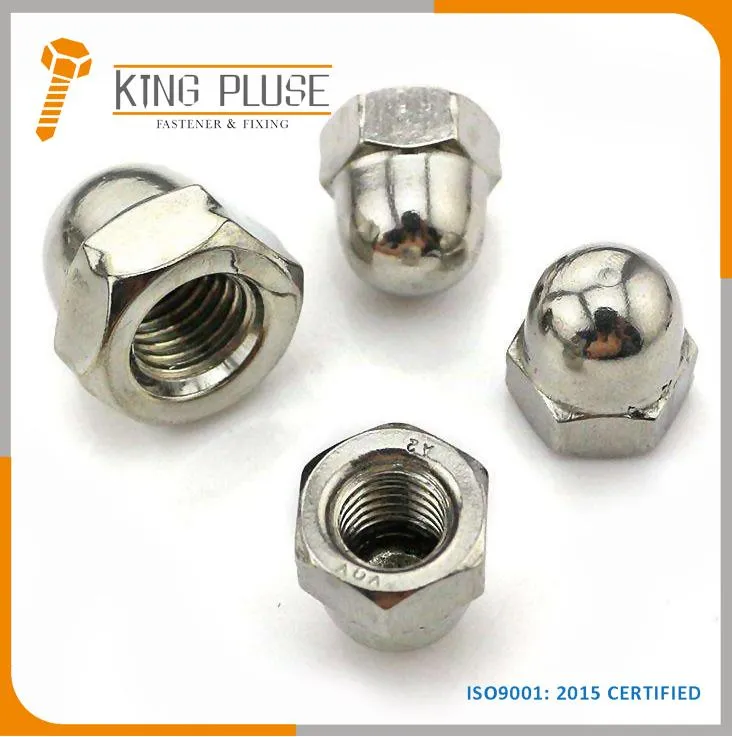 Carbon Steel /Stainless Steel Hex Cap Nut DIN 1587 /DIN917 Hex Cap Dome Nut