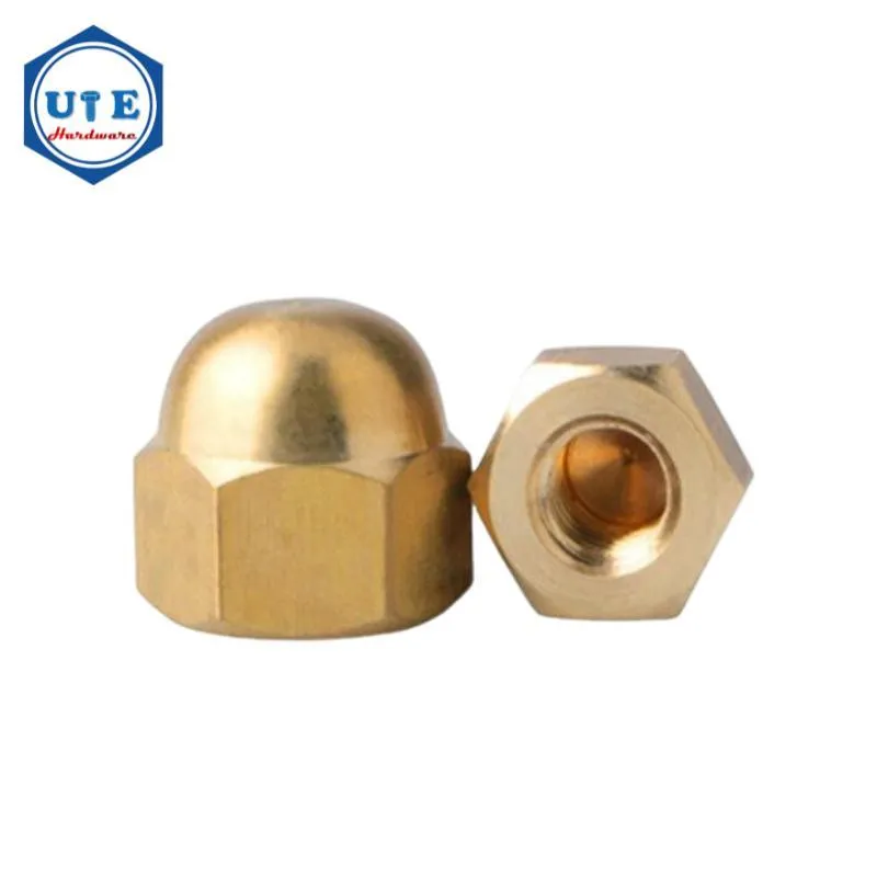 DIN 1587 Brass Hexagon Domed Cap Nut M5, , M6, M8, M10