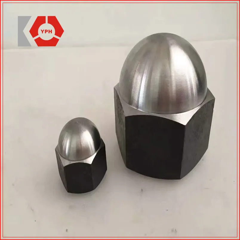 DIN 1587 Hex Nuts Round Head with Black