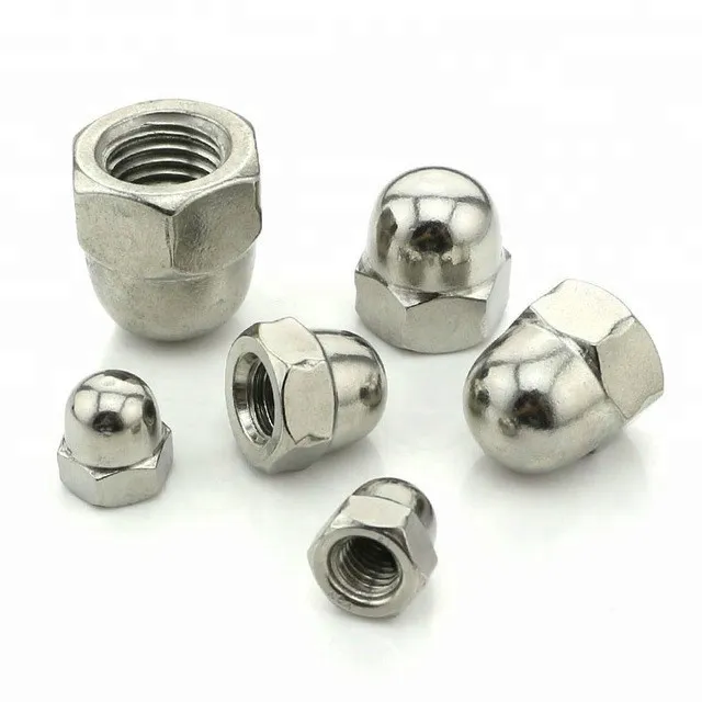 DIN 1587 Hexagon Hexagon Cap Nut Stainless Steel Domed Head Nut