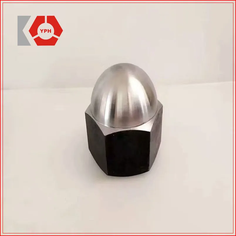 DIN 1587 S304 Stainless Steel Hex Cap Nut Zinc Plated