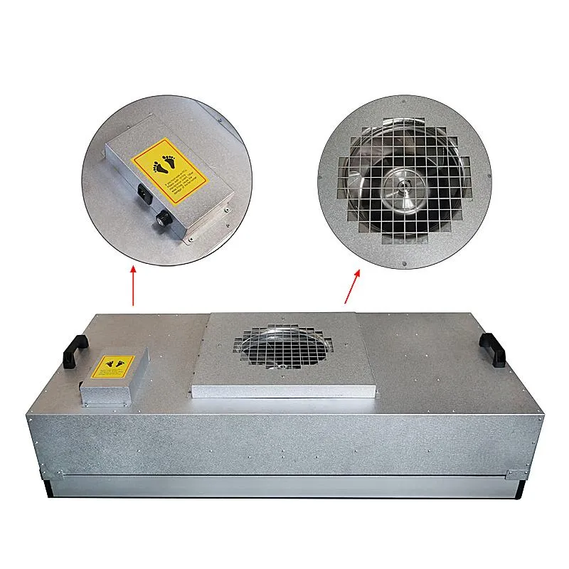 Industrial Dust Free Workshop Air Purifier Laminar Flow Hood Cleaning Shed Air Filter FFU Fan Filter Unit