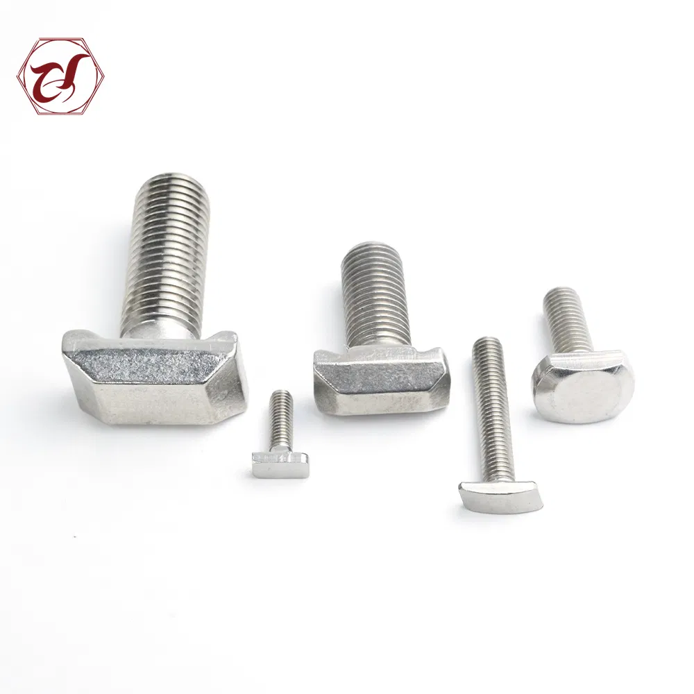 SS316 Full Thread 304 Slot Bolts T Head Bolt